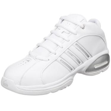 Imagem de adidas Tênis de basquete masculino Supercush, Branco correndo, 9