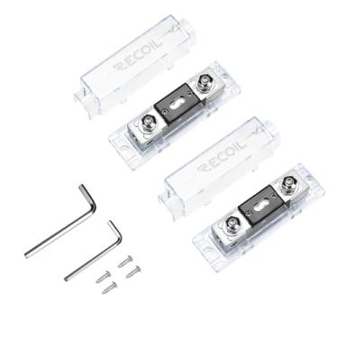 Imagem de RECOIL ZAFH2-150 Pacote com 2 suportes de fusíveis ANL em linha, 1 entrada e saída de calibre 0/2/4 com redutores, inclui 2 fusíveis ANL 150A