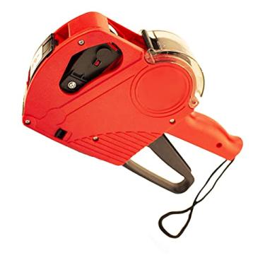 Imagem de Acouto Rotuladora Manual de 8 Dígitos Com Fita e Fácil Troca, Etiquetadora Robusta para Uso No Varejo e na Fábrica - Amarela (#11)