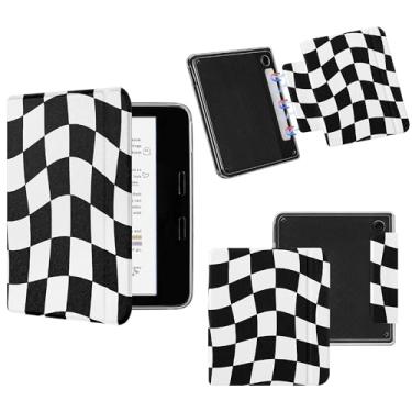 Imagem de Vane Oak Capa magnética destacável para 17.8 cm Kobo Libra Color (2024)/Kobo Libra 2 (2021), capa fina de couro PU e capa traseira de TPU ultra transparente com despertar/hibernar automaticamente