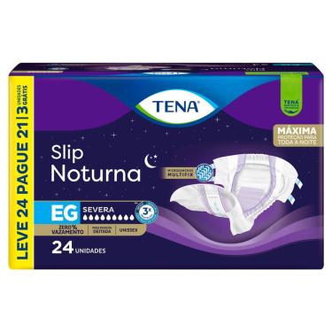 Imagem de Fralda Tena Slip Noturna Tamanho EG Leve 24 Pague e Ganhe 3 Unidades