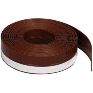 Imagem de Ultra Fita de Silicone para Vedação de Porta 5m – Bloqueia Poeira, Vento e Insetos, Silenciosa, Durável e Auto-Adesiva Marrom