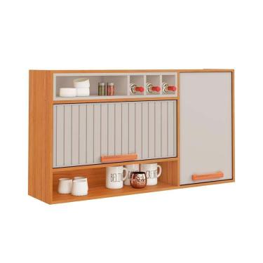 Imagem de Armário Aéreo De Cozinha Itatiaia 2 Portas Off White Nápoles