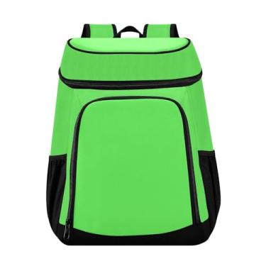 Imagem de Mochila térmica verde cobalto, à prova d'água, 36 latas, lancheira para almoço, piquenique, viagem, acampamento, caminhada