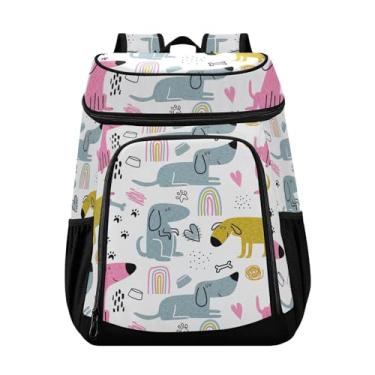 Imagem de Mochila masculina divertida para cães com 36 latas para almoço, piquenique, viagem, acampamento, caminhada