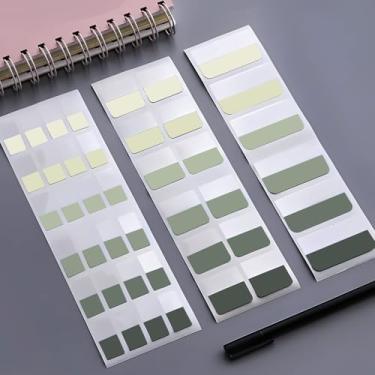 Imagem de 420 peças de abas adesivas para anotações, marcadores de página para escritório, agenda de estudo, multigradiente colorido