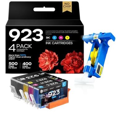 Imagem de Cartuchos de tinta compatíveis 923 (sem CHIP) funcionam com cartuchos de tinta HP 923 923XL Combo de substituição para HP OfficeJet Pro 8135e 8130e 8139e 8138e 8122e 8120 8124e 8125e 8130 8132e (4
