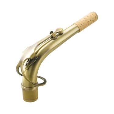 Imagem de Pescoço De Saxofone Curvado Em Prata Para Tenor, Alto E Soprano, Subst