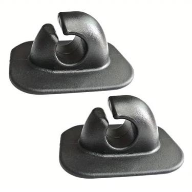 Imagem de 1/2 peças de clipes infláveis para vara de remo para barco, canoagem, canoagem, redondo, furo único, fivela de corda (2 peças)