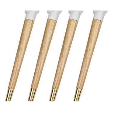 Imagem de TRGCJGH Pernas de sofá pernas de metal para móveis de sofá pernas de reposição perfeitas para sofá cama mesa de centro pacote de 4, C-28,7 polegadas