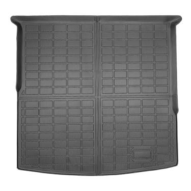 Imagem de Yakitoko Tapete de forro de porta-malas de carro 3D TPE para Volkswagen Tiguan 2018-2024, ajuste personalizado, proteção de piso à prova d'água para todos os climas, resistente e inodoro