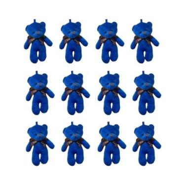 Imagem de Chaveiro De Pelúcia Mini Urso Colorido 6 12pcs Boneco De Pelúcia Pinge
