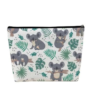 Imagem de Linda bolsa de maquiagem Koala pequena para bolsa, pequena bolsa organizadora de cosméticos com zíper, bolsa de viagem portátil para mulheres, presentes de coala para mulheres, irmã de trabalho