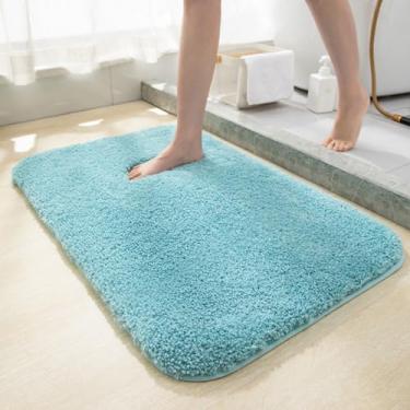 Imagem de Tapete de banho, tapetes de banheiro ultra macios e antiderrapantes, absorvente de água e lavável na máquina tapete de banho para banheiro, chuveiro e banheira, acessórios de decoração de casa