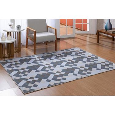 Imagem de TAPETE 2,00x2,50 SALA QUARTO NÃO ESCORREGA SEM PELO PRATIK (GAME CINZA