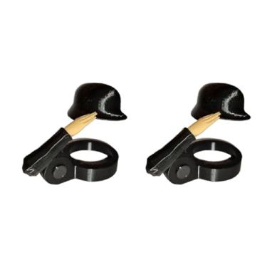 Imagem de Soldier Salutes Tampas de Garrafa de Cerveja Capacetes Decorativos Rolhas de Vinho para Entusiastas de Veteranos de Festa - Gag Dad, Amantes de Cerveja e Brincadeiras, Acessórios de Festa