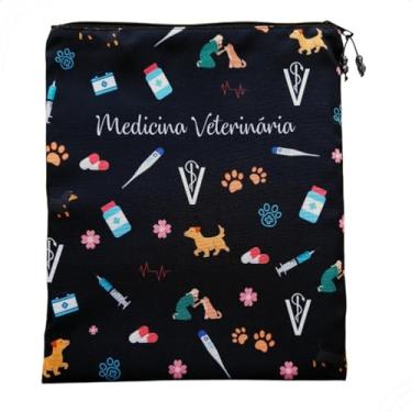 Imagem de Matellasse - Porta Jaleco e Esteto Organizador de bolsa Necessaire Personalizado Biomedicina Fisioterapia Medicina Veterinária Enfermagem Odontologia Nutrição (VETERINÁRIA)