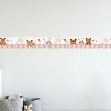 Imagem de Faixa Decorativa Infantil Ursos Fofinhos Diversas Cores Quarto Bebê 1M