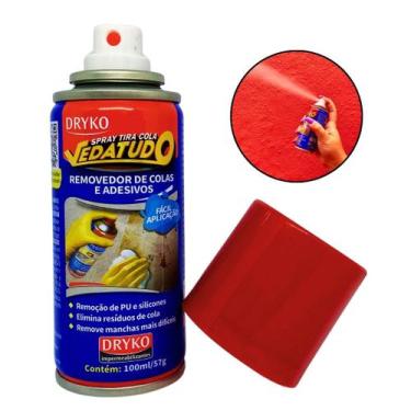 Imagem de Spray Tira Cola Removedor Adesivo Silicone Vidro Dryko 100ml Mancha Di