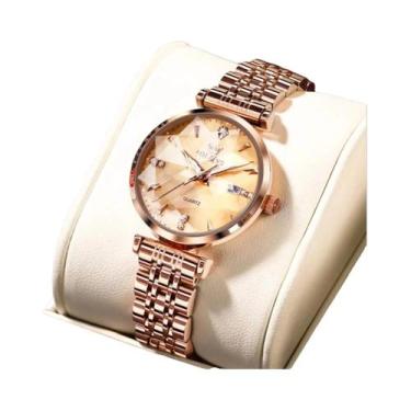 Imagem de Relógio De Pulso Feminino Elegante Em Forma De Losango À Prova d'Água 