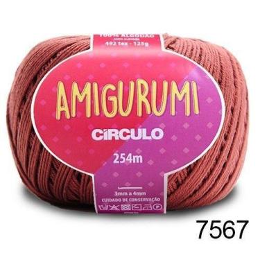 Imagem de LINHA AMIGURUMI 125 G COR 7567 CACAU - Fio de Algodão Mercerizado - Cí