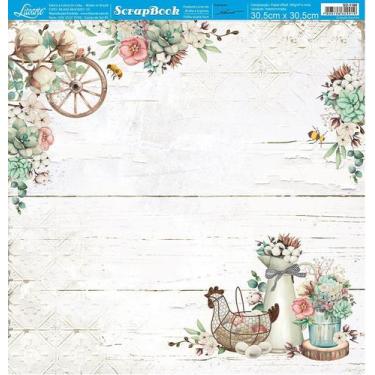 Imagem de Papel para Scrapbook Dupla Face 30,5x30,5cm - Ref. SD-1180 - no-brand