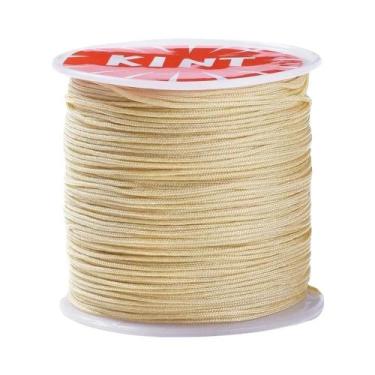 Imagem de Cordão De Nylon Vermelho 100m 0.8mm Trançado Para Pulseiras De Miçanga