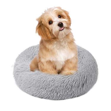 Imagem de Cama de Lã Cão Fofo Almofada Redonda Pelúcia Macia para Cães Ninho Auto- Aquecido Pets Dormir Uso Diário em Casa e Centro
