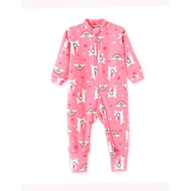 Imagem de Macacão Fleece Bebê Menina Lhama Pink Pingo Lelê-Feminino