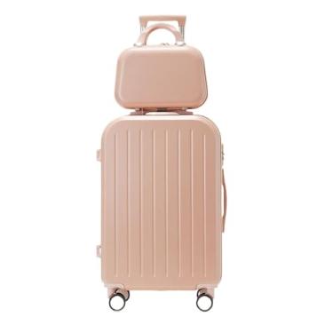 Imagem de Tourister Bagagem de alto valor de capacidade, mala de carrinho com senha de roda giratória (durável para estudantes e viajantes(Pink,28 inches)