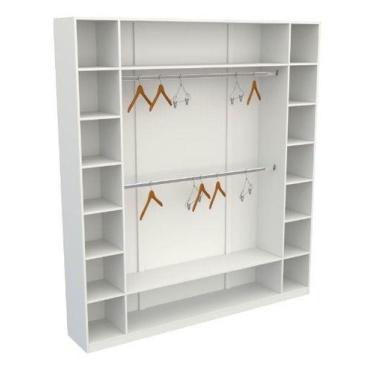 Imagem de Armário Colmeia Cabideiro M18 100%mdf (closet Roupas ) - VETORIAL MÓVE