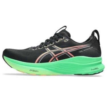 Imagem de ASICS Tênis de corrida masculino Gel-Kayano 32, Preto/Verde Vital, 38