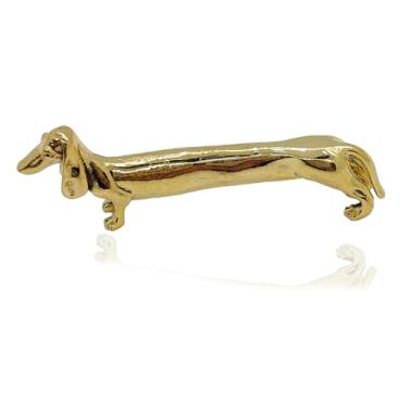 Imagem de NIIIYTYB Estatuetas de Dachshund vintage estátua de latão requintado ornamento de cachorro para decoração de casa e exibição de mesa de animais colecionáveis para amantes de animais de estimação