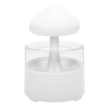 Imagem de TOPINCN Umidificador de Chuva Em Nuvem 7 Modos de Luz LED Ajustáveis ​​Difusor de óleo Essencial Com Bateria Recarregável de 1800mAh para Quarto, Sala de Estar, Escritório