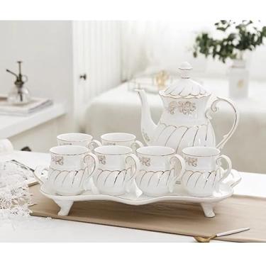 Imagem de Conjunto de copos de água para sala de estar, sala de estar, conjunto de xícara de chá, conjunto de xícara de chá, conjunto de xícaras domésticas, jarra de água