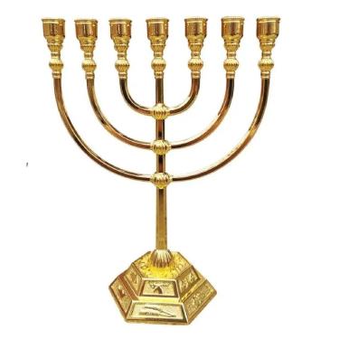 Imagem de Candelabro Sete Pontas - Menorá - Importada De Israel