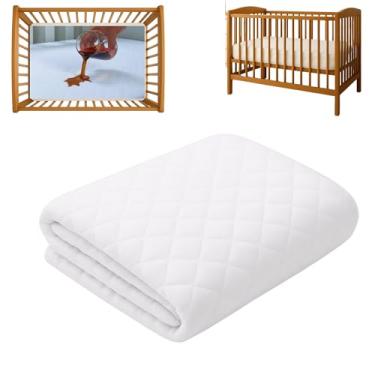 Imagem de Protetor de Colchão para Berço - Impermeável e Matelado, Inclui 2 Unidades Bege