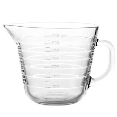 Imagem de Jarra Medidora De Vidro Com Alça Bico 700ml Medida Receita Copo Medido