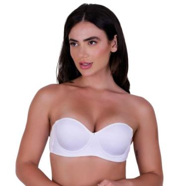 Imagem de Sutiã com Bojo sem alça Alça Removível -c3 MADONNA, Branco, P