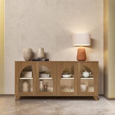 Imagem de Buffet para Sala de Estar 4 Portas Murano Cinamomo/Off White