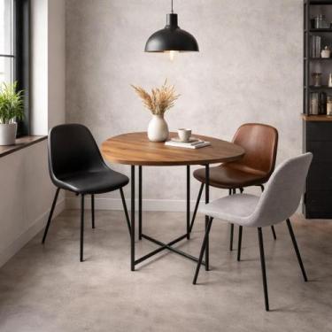 Imagem de Mesa De Jantar Industrial Sala Loja Restaurante Cafeteria Hamburgueria