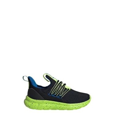 Imagem de adidas Tênis Lite Racer Adapt 7.0 (Little Big Kid), Preto/Limão Lúcido/Royal Brilhante, 1 Eua Unissex