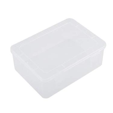 Imagem de Caixa de Armazenamento Portátil em PP Espessado com Tampa Organizador Retangular Transparente Bem- Grande Capacidade Leve para Facilitar o Transporte e