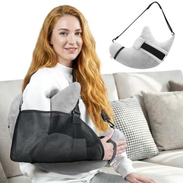 Imagem de Muwago Travesseiro de cirurgia de ombro para substituição de impacto de dor no manguito rotador, auxiliares de recuperação, dorminhocos laterais, suporte de lesão do corpo pós-braço, suprimentos para