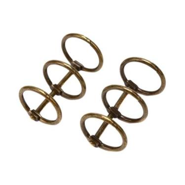 Imagem de Clipes De Metal Retrô Para Encadernação De Livros, 2 Peças, Argolas Ar