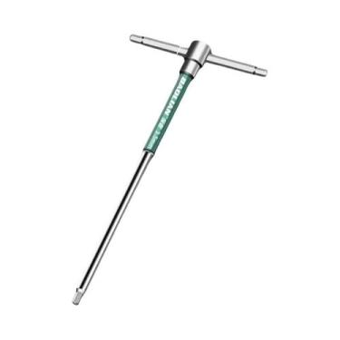 Imagem de Chave Torx T-Extendida Cromada Tipo T Para Parafusos Allen Hexagonais 