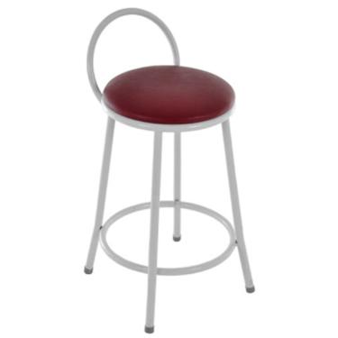 Imagem de Banqueta Média com arco Linha Banqueta para Escritório Vermelho