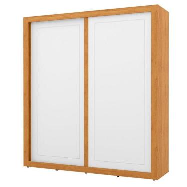 Imagem de Guarda Roupa Tutto New 2 Portas De Correr Freijó Branco Soft - Matic