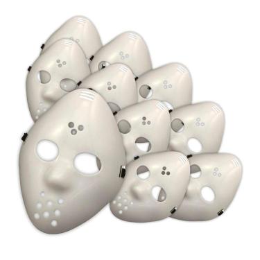 Imagem de Kit 10 Máscara Jason Branca Para Fantasias