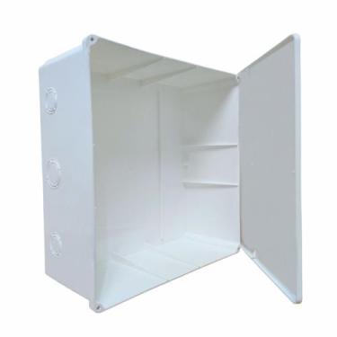 Imagem de Caixa de Passagem Branca Sobrepor Andaluz 40x40x8 Termoplástica